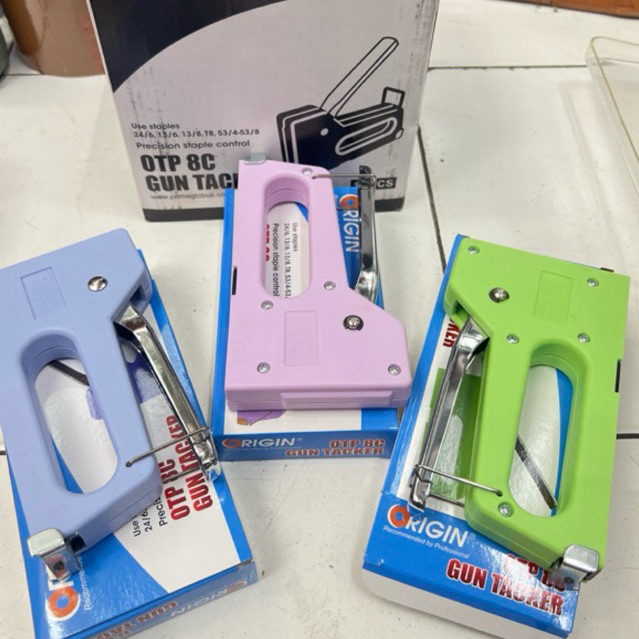 

Staples Tembak Gun Tacker Stapler Stapkes Perekat Powerfull - ORIGIN OTP 8C