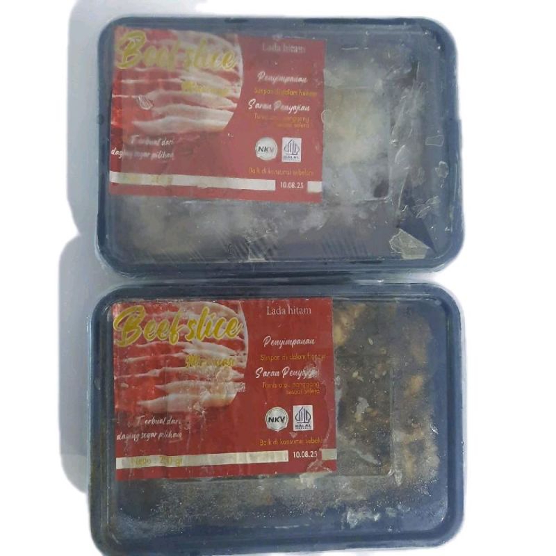 

Beef Daging Slice Marinasi Lada Hitam 250gr