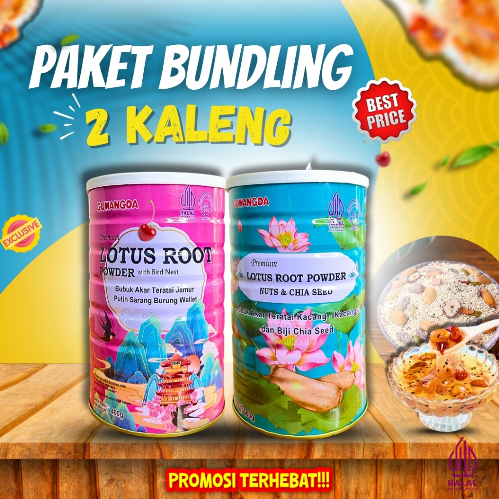 

[PAKET HEMAT] BUY 2 OUFEN LOTUS ROOT POWDER HALAL SNACK SEHAT CEMILAN DIET