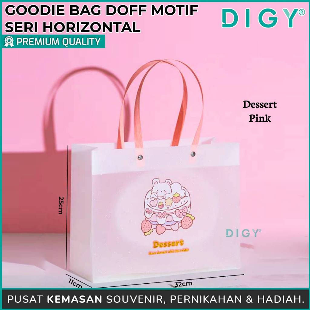 

Tas Goodie Bag Motif Horizontal / Tas Mika Pvc Motif Doff / Goodie Bag / Tas Gift Motif / Goodie Doff