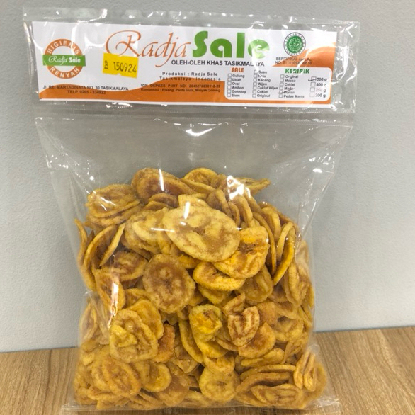 

Keripik Pisang Asin dan Manis Radja Sale Khas Tasikmalaya