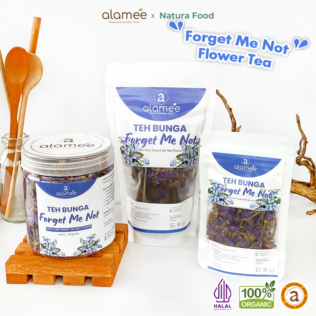 

ALAMEE Teh Bunga Forget Me Not Flower Tea Organik Kering Dried Premium