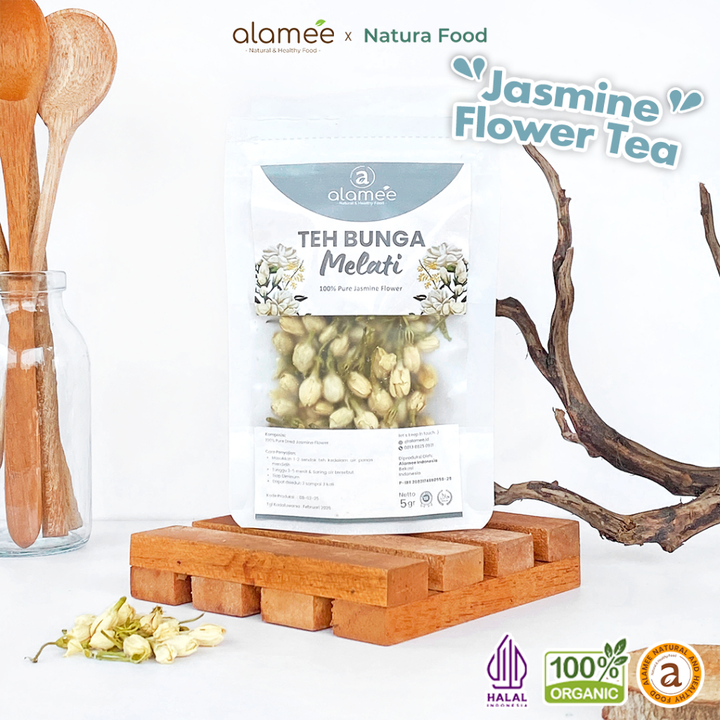 

ALAMEE Jasmine Tea Teh Bunga Melati Organik Jasmin Herbal Kering Dried Flower 5gr Premium
