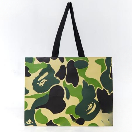 

Tas Jinjing Paper Bag Bape Camo Original Motif Unik Hijau Tas Kado Hampers Paperbag Green Black