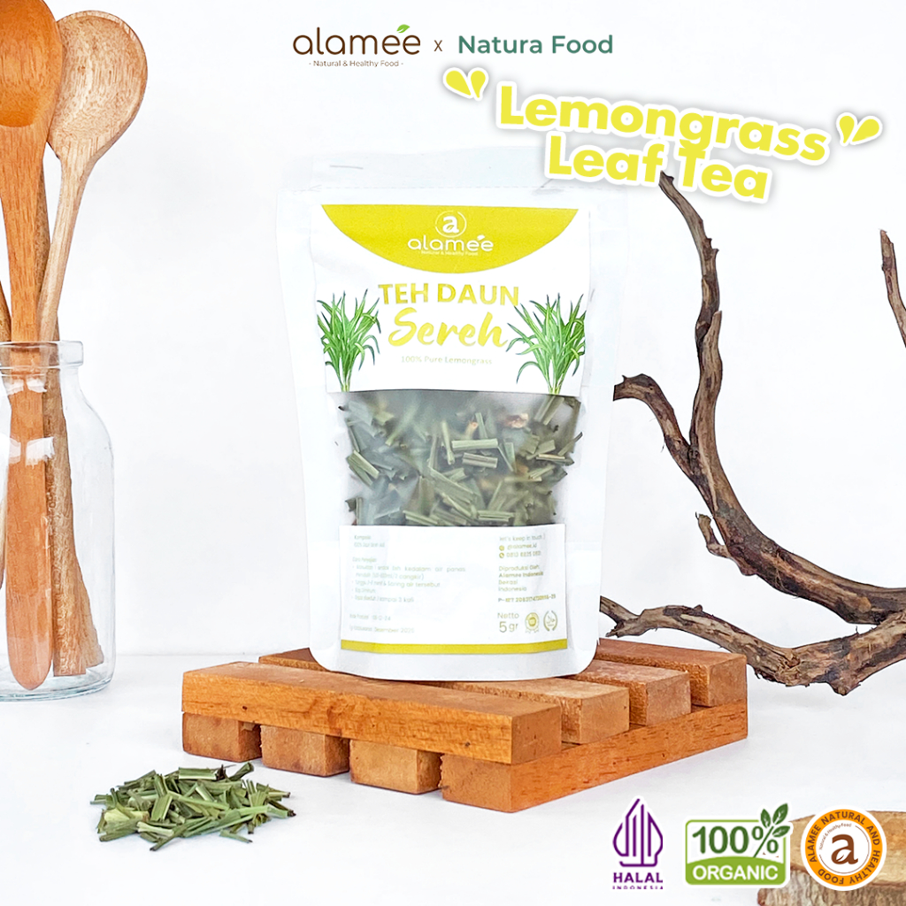 

ALAMEE Teh Daun Sereh Lemongrass Leaf Tea Organik Kering Dried 5gr Premium