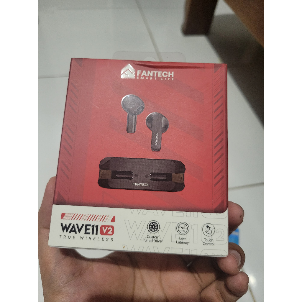 TWS Fantech Life True Wireless Earphone Wave11 TW11 V2 Bluetooth 5.3 Earbuds Ngebass Gaming