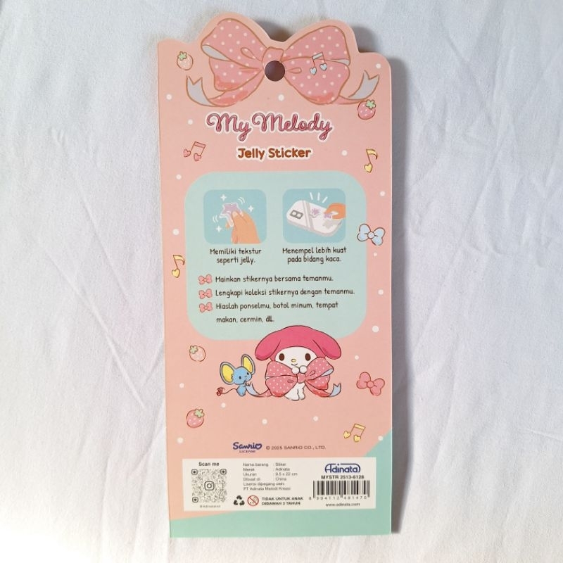 

My Melody Stickers Jelly Adinata / Stiker / Label / Perekat