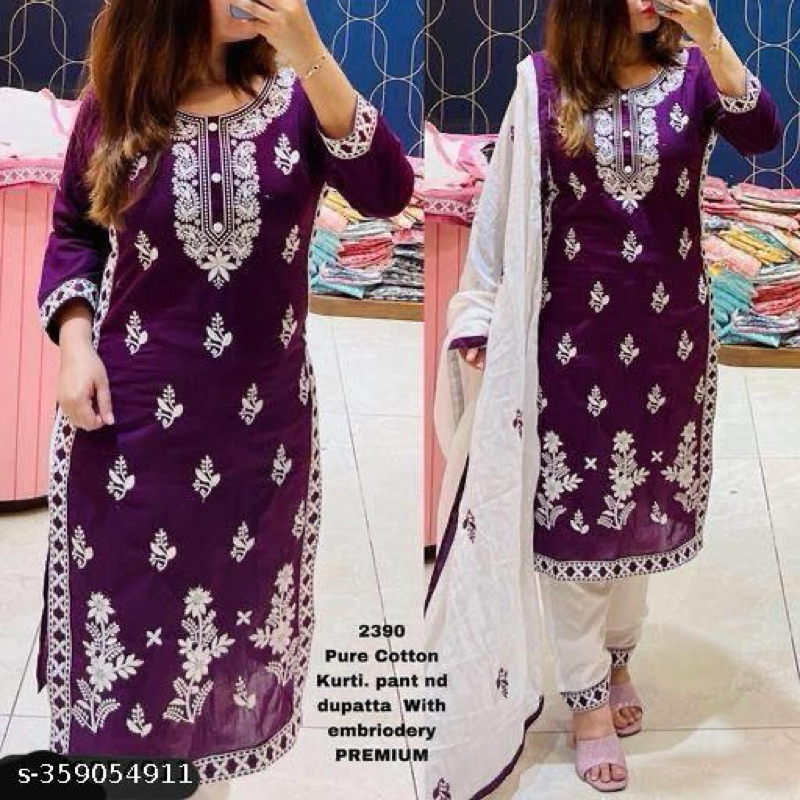 Set Kurta Dupatta | Baju India | Kurta Wanita India | Baju Bollywood