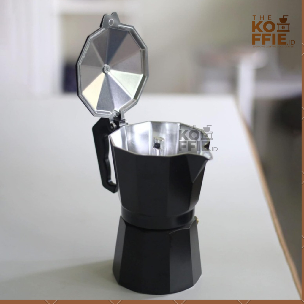 MOKA POT 300 ml black - pitcher mokapot mocca pot coffee maker cofee coffe mocapot espresso maker me