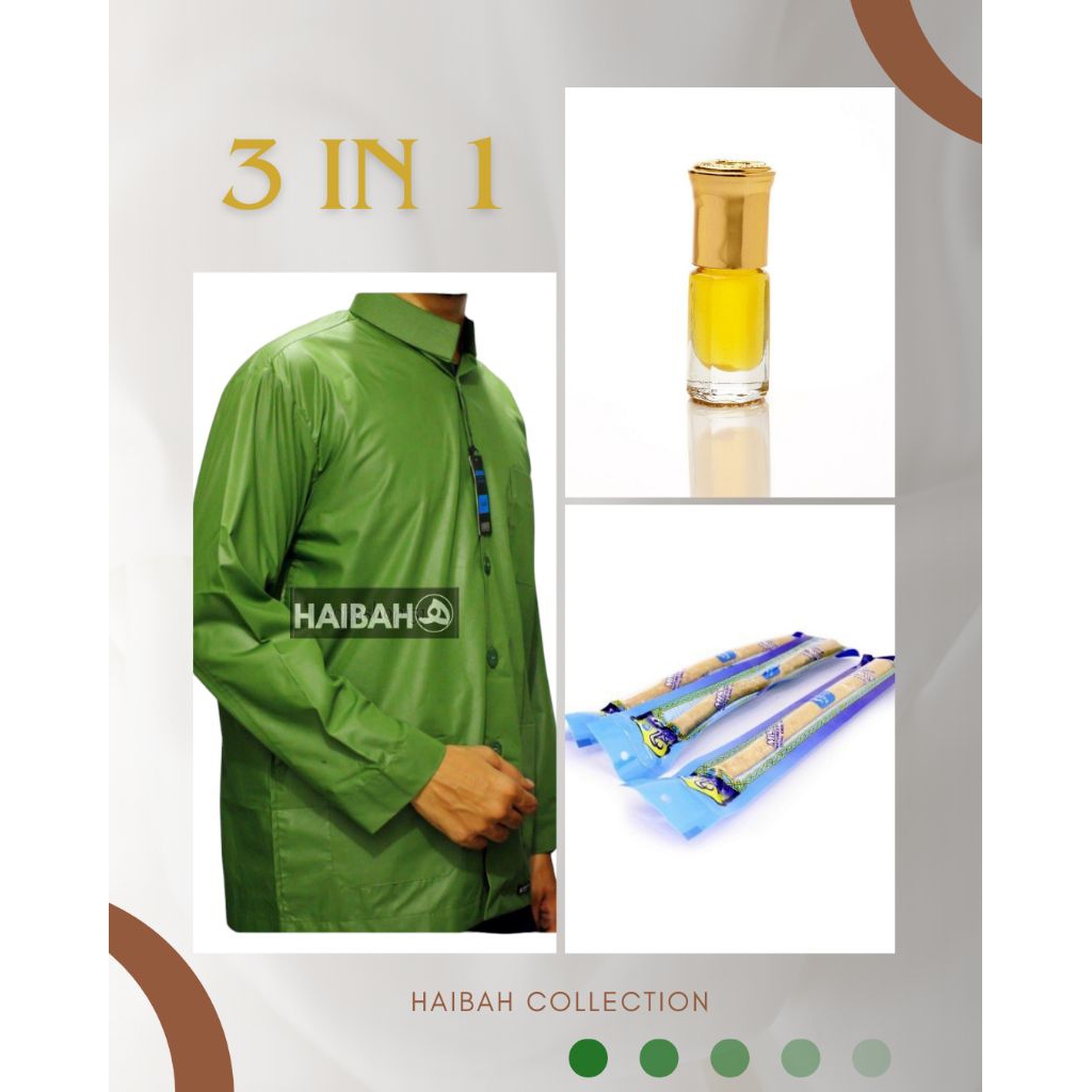 Baju Koko ammu warna hijau lumut baju Koko ammu baju Koko pria baju Koko lengan panjang baju Koko ha