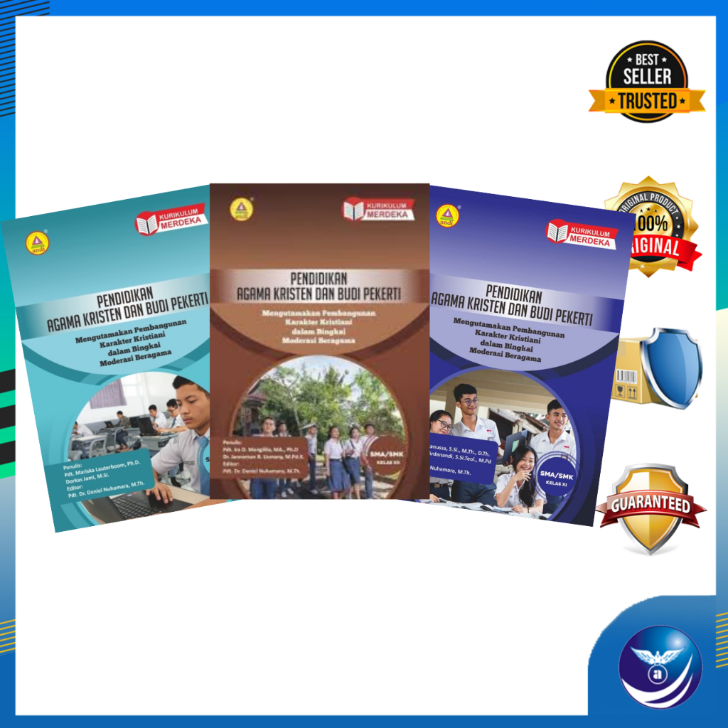 Penerbit Andi - Buku Paket Pendidikan Agama Kristen SMA Kelas 10,11,12 Kurikulum Merdeka