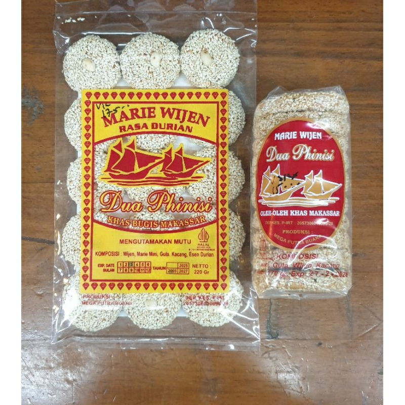 

Kue khas Makassar Marie Wijen Dua Phinisi