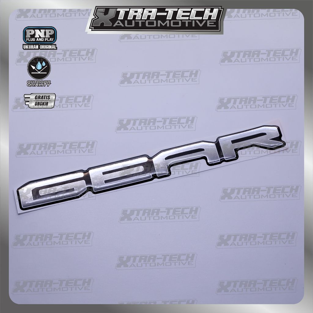 Emblem yamaha gear 125 / emblem timbul yamaha gear / emblem titanium gear 125 / emblem yamaha gear /