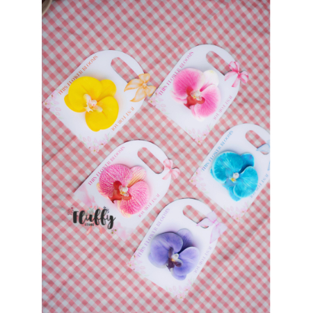 

Paper Single Flower Card Holder Orchid free Han Tag - Kertas Buket pipe cleaner, jepit anggrek - paper single flower holder graduation - flower card holder semprotulation