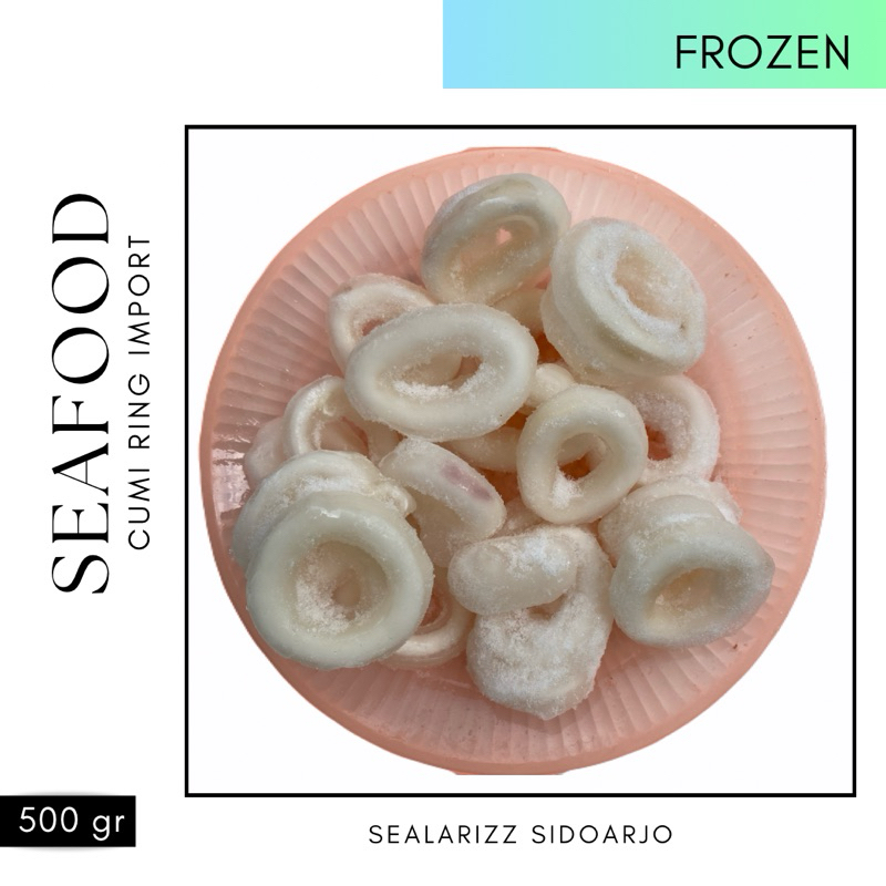 

Cumi Ring Kupas Bersih Import Calamary Ring Squid Ring Calamary Squid Cumi Ring Import