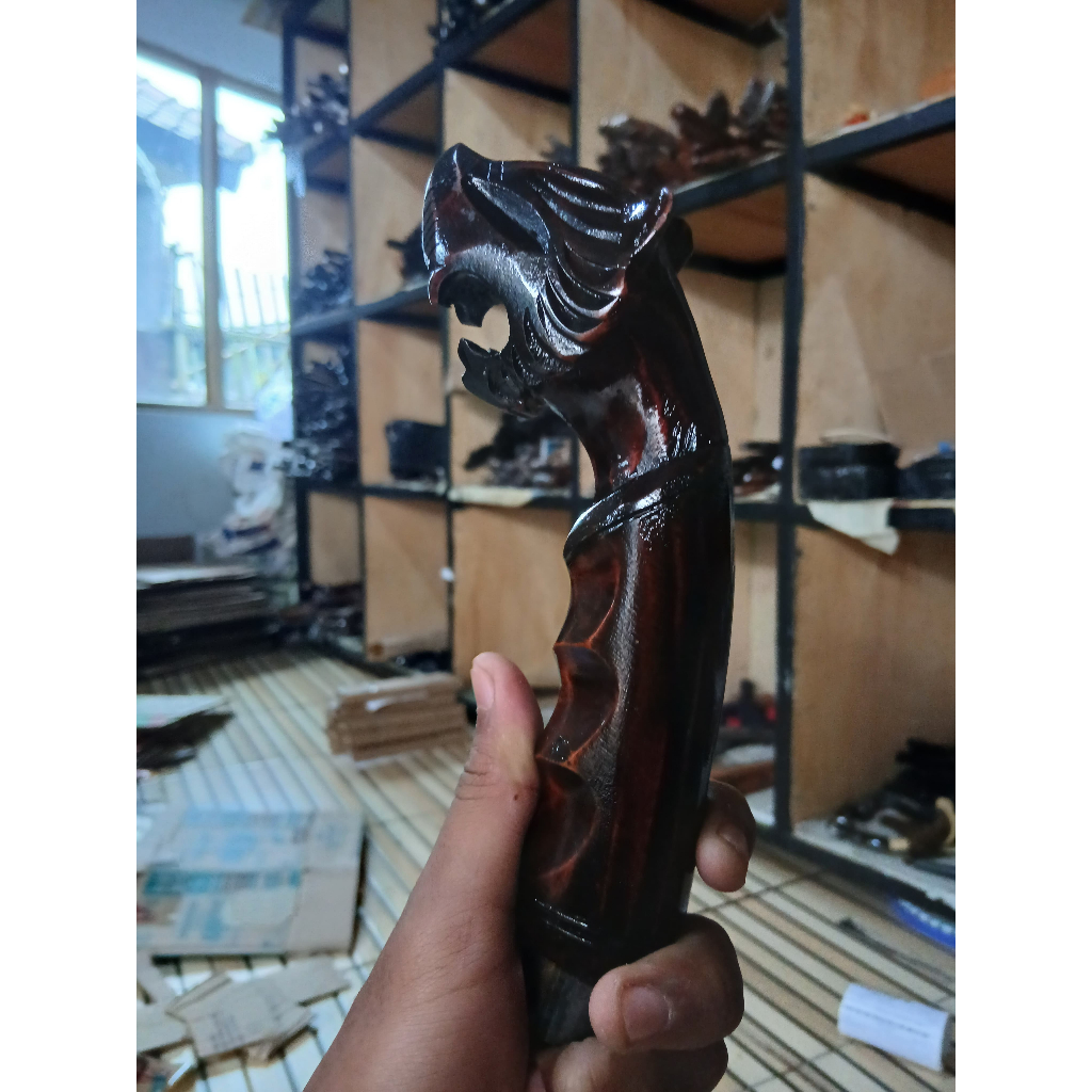 GAGANG UKIR MACAN WARNA GAGANG GOLOK GAGANG PISAU BISA COD