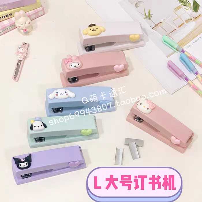 

Staples Stapler L Karakter Santrio Lucu Timbul Cinnamoroll Melody Hello Kitty