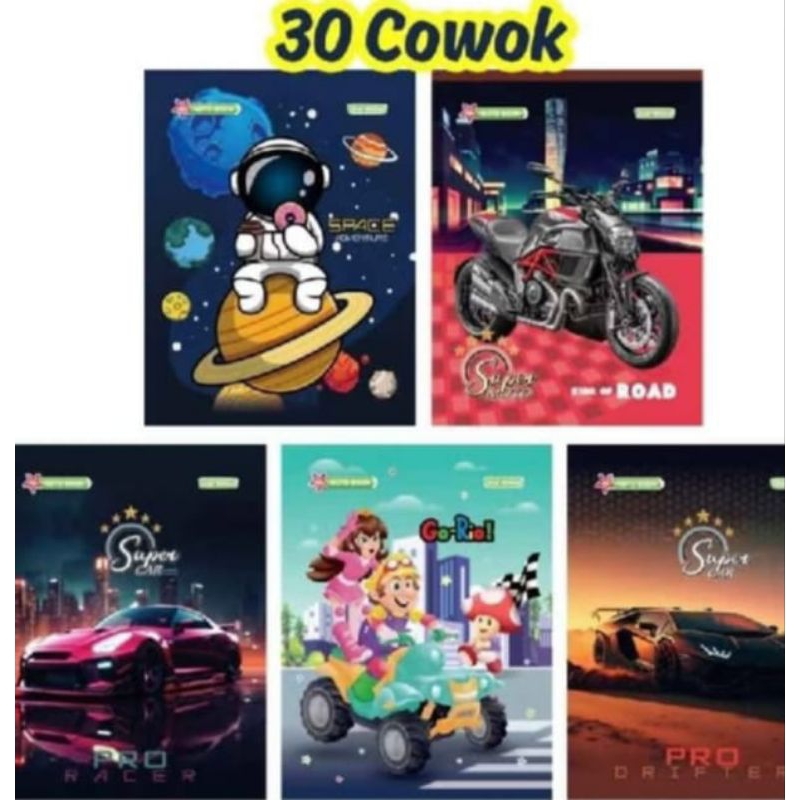 

BUKU TULIS 30 LEMBAR 1 PACK ISI 10 BUKU