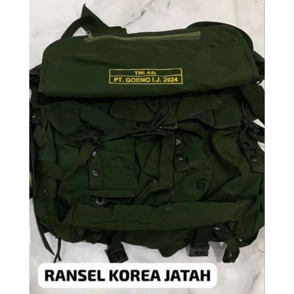 Ransel Tempur/Korea/protap spek Original Jatah TNI
