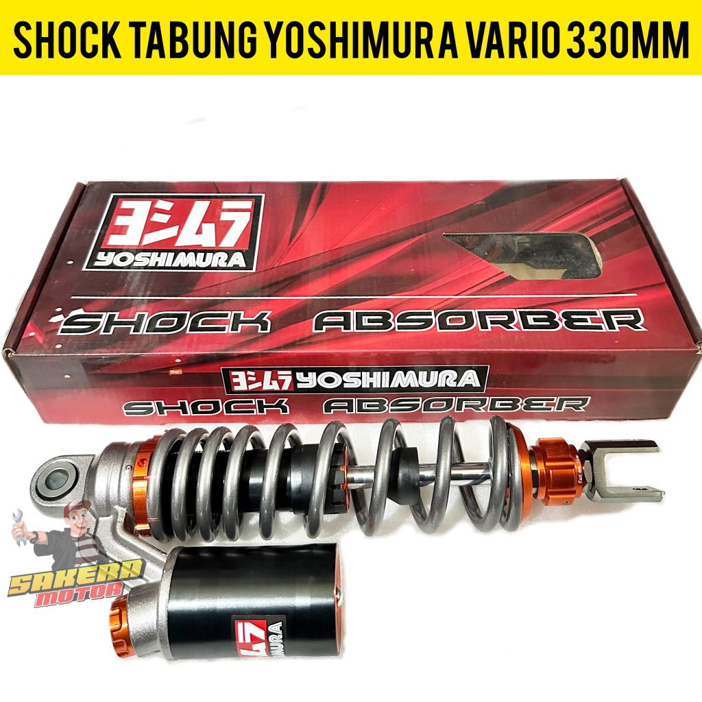 Shock Yoshimura Vario 330mm/shock breaker tabung Yoshimura matic Vario 330mm/skok Yoshimura 330mm