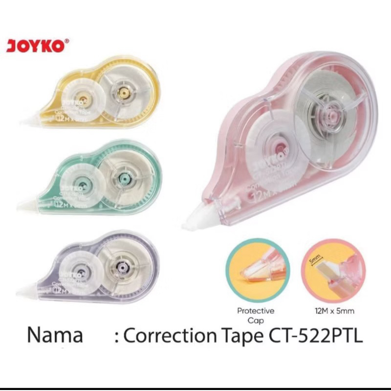 

Correction Tape Joyko CT-522PTL (1pcs)