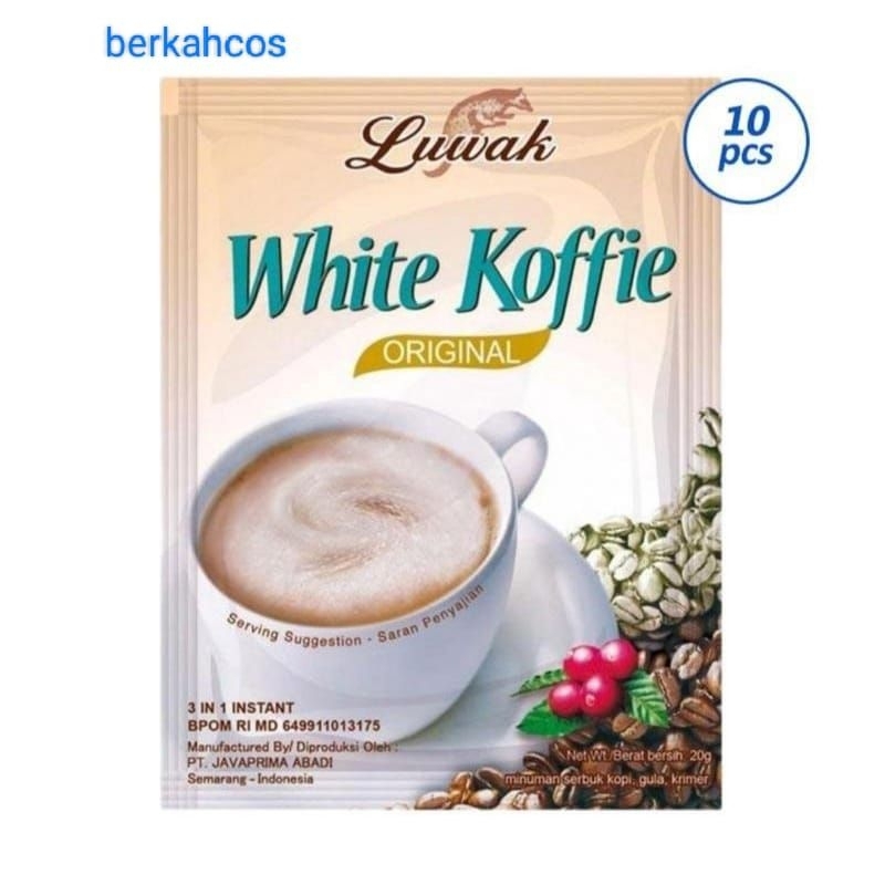 

whit cofe luwak satu renceng isi 10