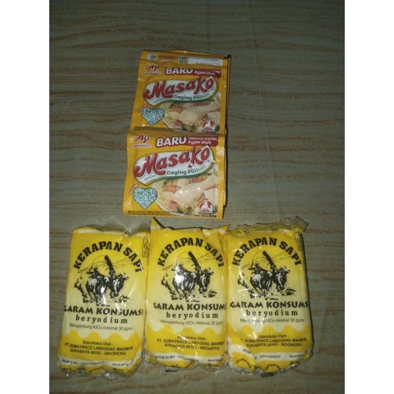 

PAKET HEMAT ! MASAKO 12 PCS & 3 PCS GARAM