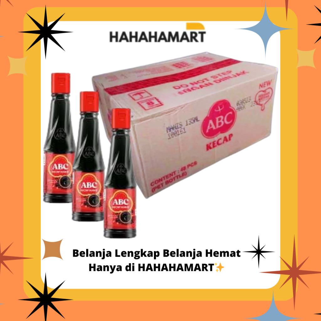 

Abc Kecap 130ml Kemasan Botol Harga Termasuk 1 Karton Isi 48 Botol