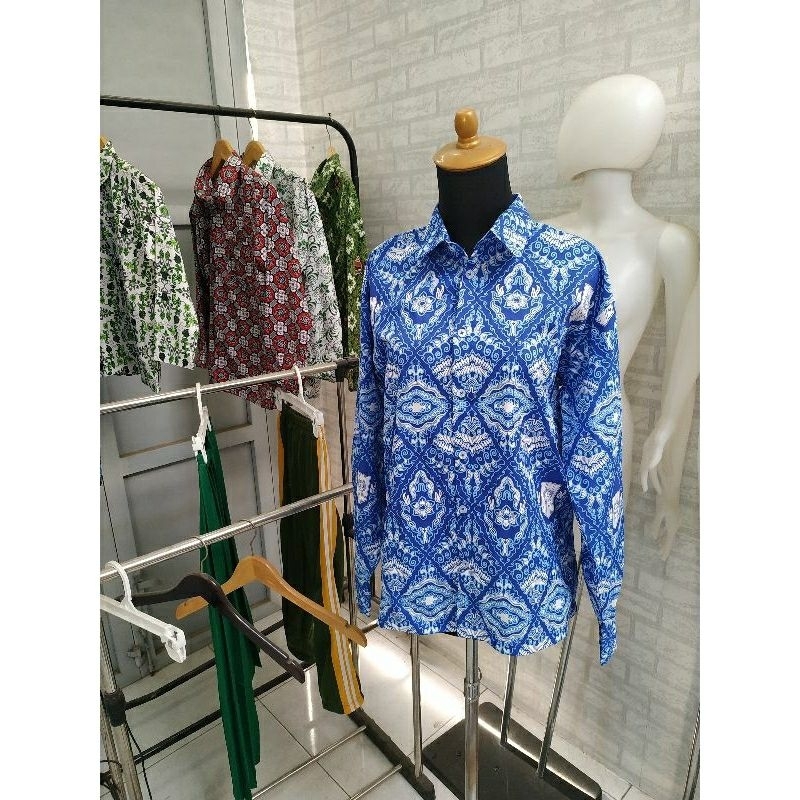 Seragam Batik Sekolah IPM Biru