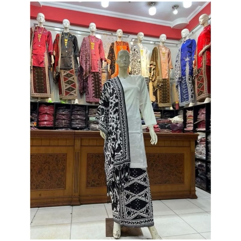 Baju Kurung Basiba Baju Kurung Melayu Tunik Basiba Polos Bahan Diamond/Kawasaki silk