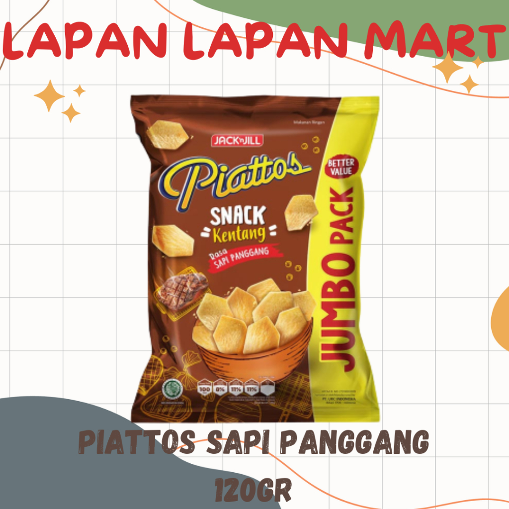 

Piattos Sapi Panggang Jumbo Size 120gr