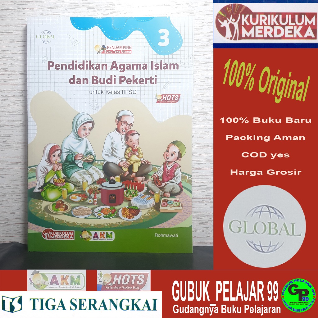 Pendidikan Agama Islam dan Budi Pekerti (PAI) Kelas 3 SD/MI Kurikulum Merdeka PT Tiga Serangkai (GLO