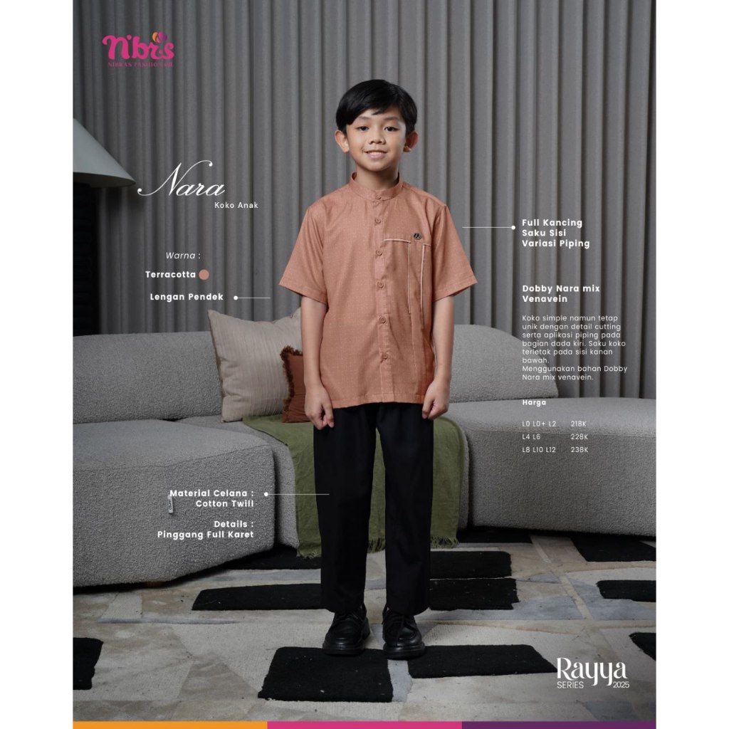 NIBRAS KOKO ANAK SET NARA SERIES / SETELAN KOKO ANAK NIBRAS / KOKO NIBRAS KIDS / SETELAN ANAK KOKO /