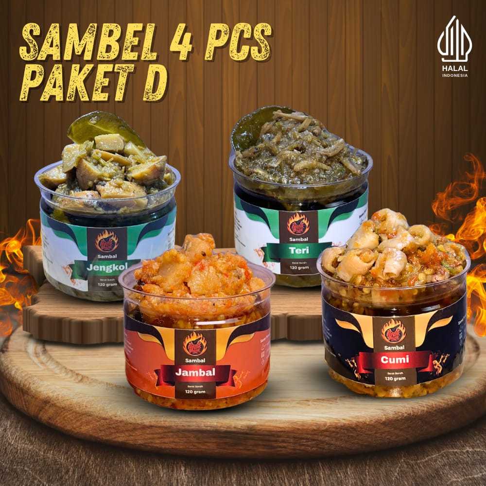 

Paket Sambal Ngulek Dewek/Paket Sambal 4 Pcs