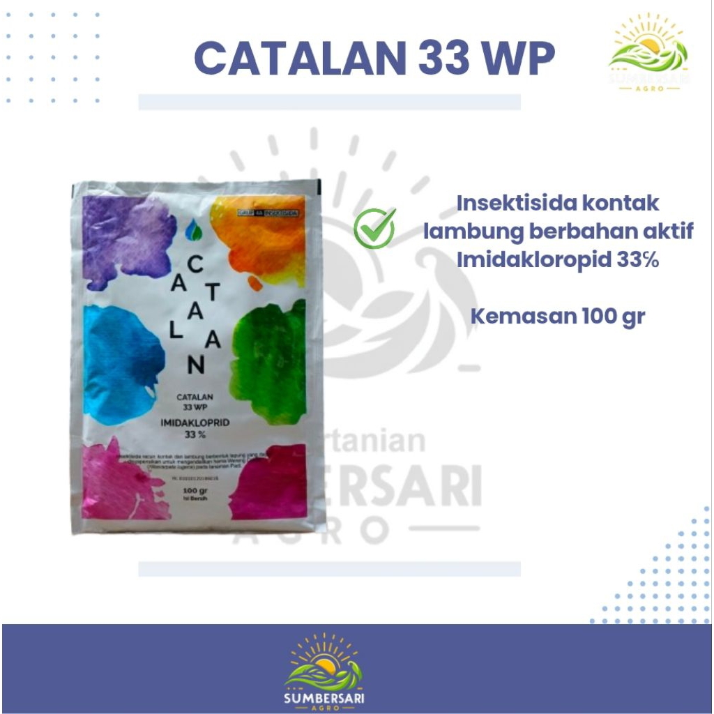 Insektisida CATALAN 33 WP 100 gr. Imidakloropid 33℅