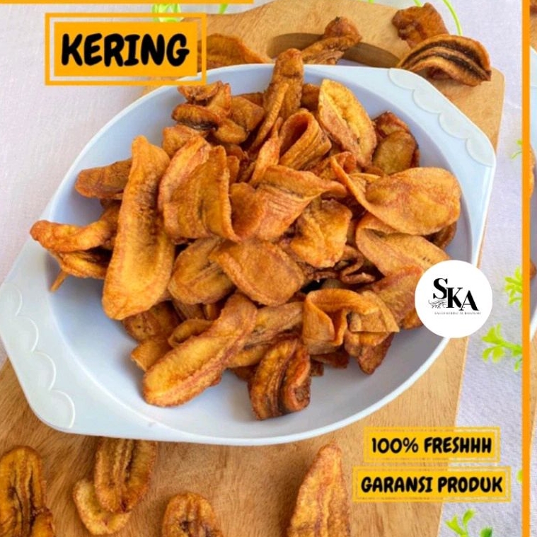 

Keripik Sale Pisang Kering Kriuk Renyah Manis Camilan Khas Cilacap
