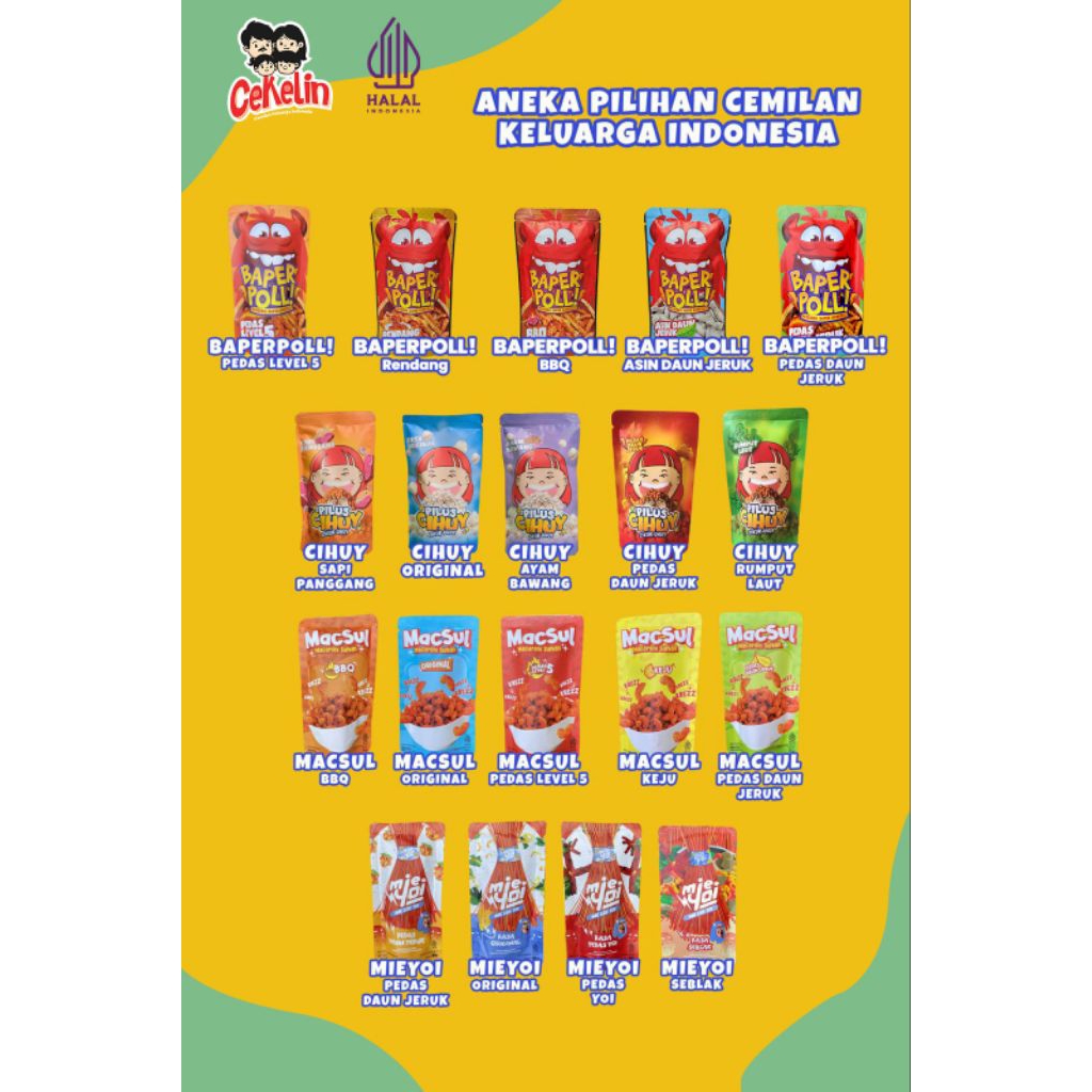 

Cekelin, snack cemilan enak, snack nonton, snack stok, snack dan jajanan viral