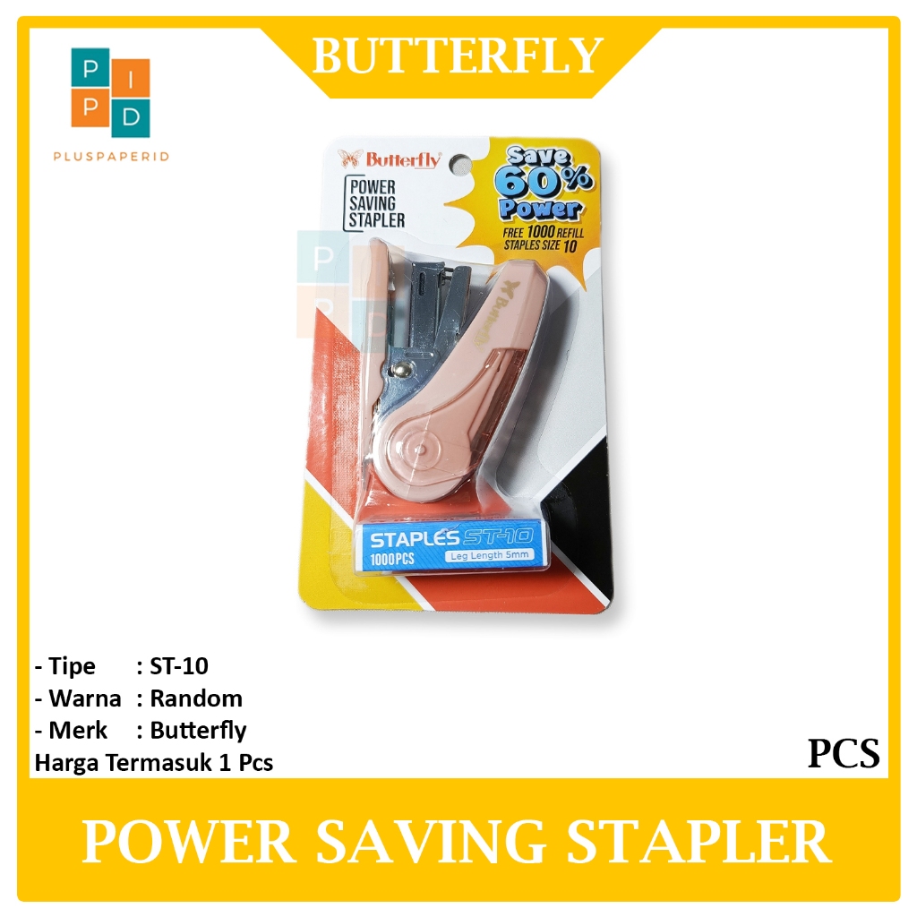 

BUTTERFLY - Power Saving Stapler - SET