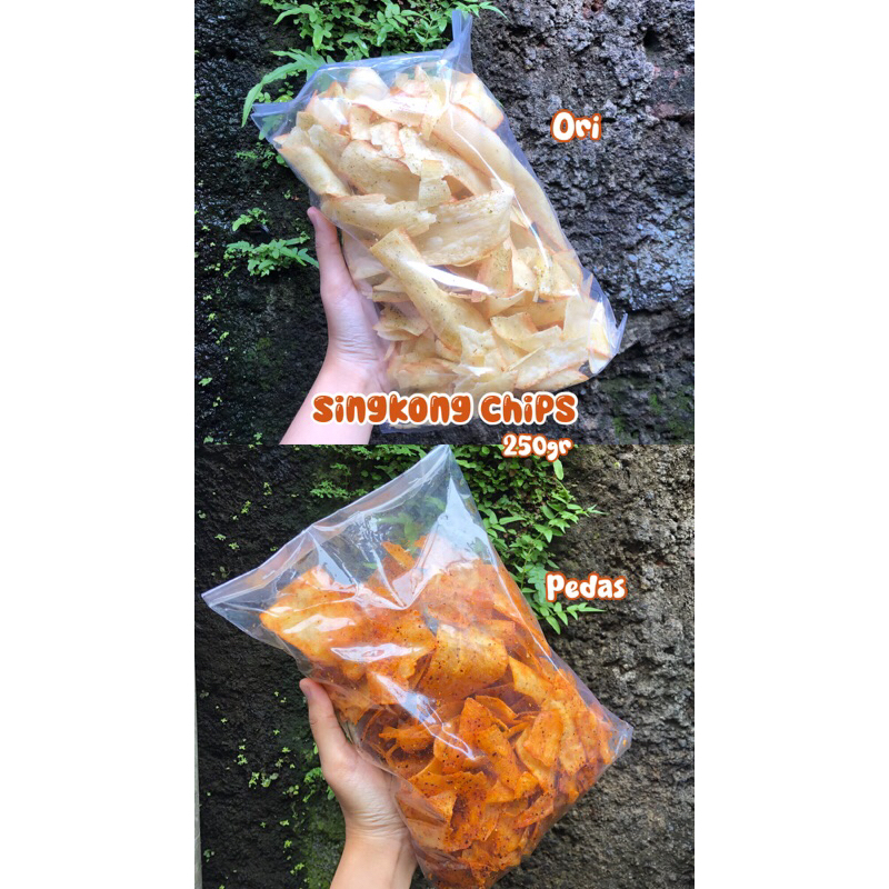 

KERIPIK SINGKONG - Singkong Chips Spicy 250gr