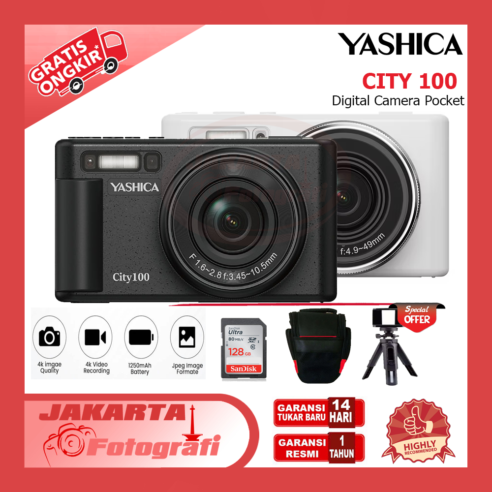 YASHICA City 100 Digital Camera (Black)
