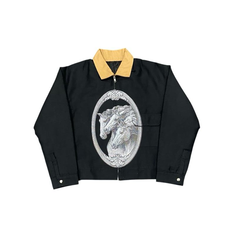 Printed Work Jacket by Bworks Uniform