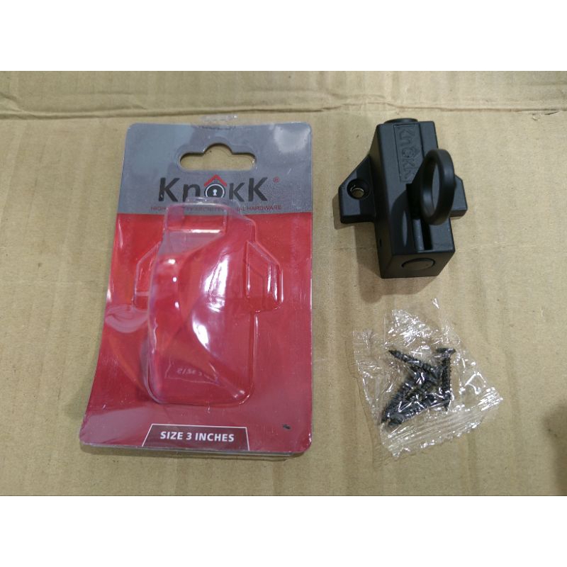 Spring Knip Knokk Hitam / Grendel Jendela Hitam / Grendel Kodok / Slot Jendela Knokk Black