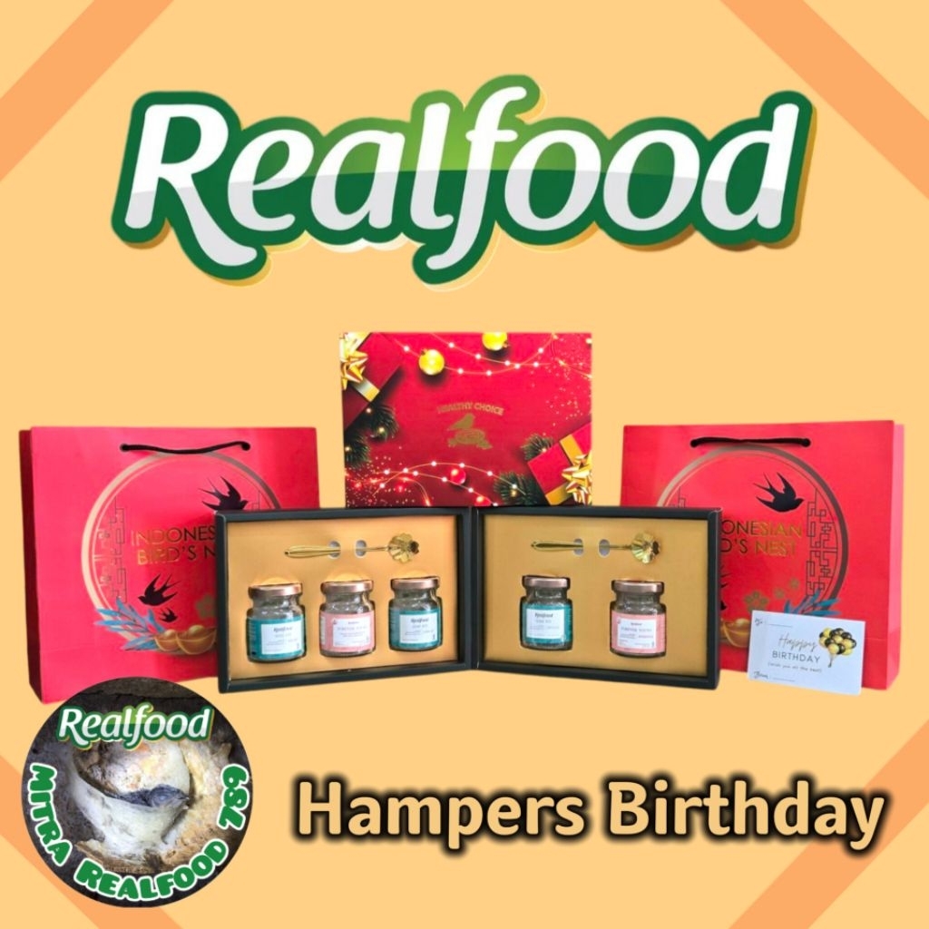 

RB Hampers Realfood Stay Fit Birthday Ulang Tahun , Teacher Day , Congratulation ( 3 Jar ) Isi