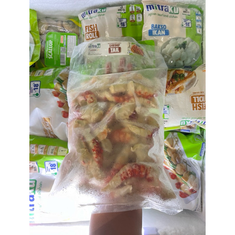 

Mitraku Shrimp Tail 1 kg / Mitraku Ekor Udang 1 kg/Mitraku Frozen/Ekor Udang Frozen