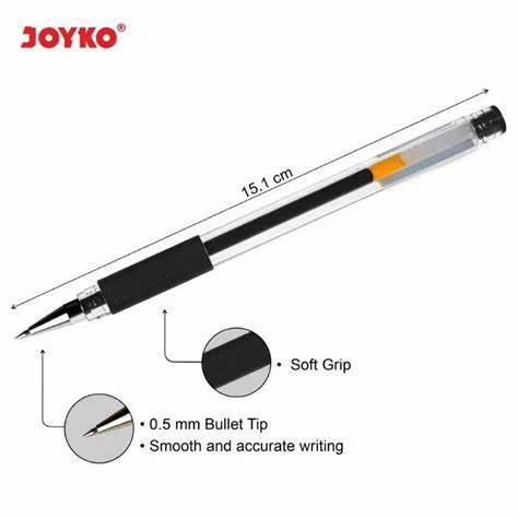 

D3W! (12pc) Gel Pen Joyko JK100 0.5mm Pulpen Pena