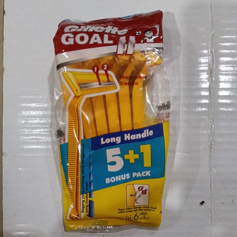 gilette alat cukur goal II isi 5+1 pcs