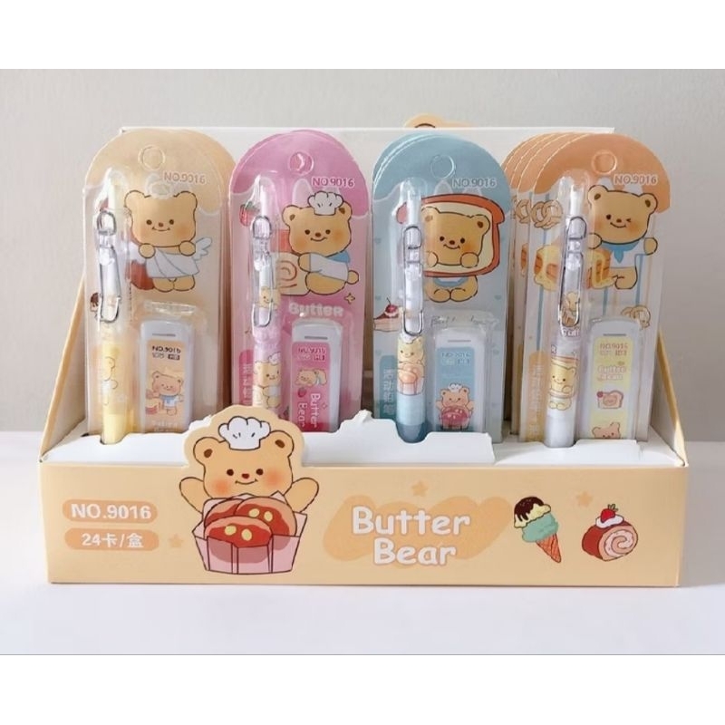 

1 BOX PENSIL MEKANIK BUTTER BEAR ISI 24