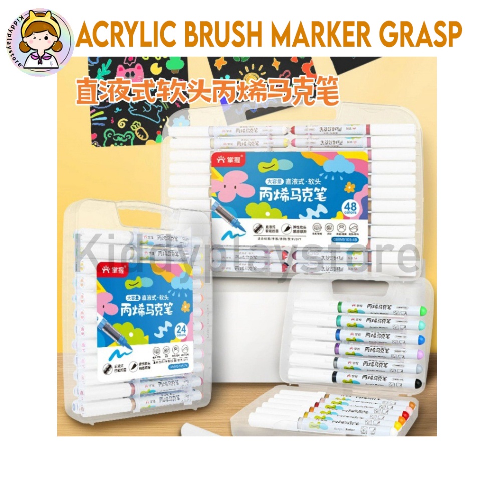

KODE W3A Acrylic Brush Marker Grasp Tabung Cat Akrilik Kuas GMM515
