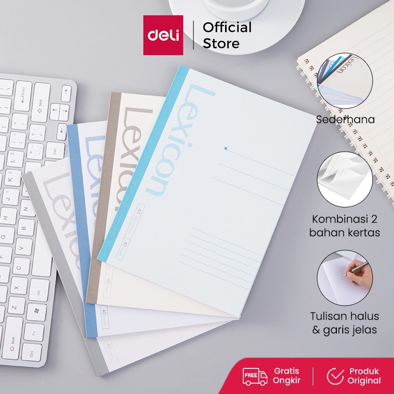 

Deli Buku Catatan Kerja / Office Soft Cover Notebook A5 2320X