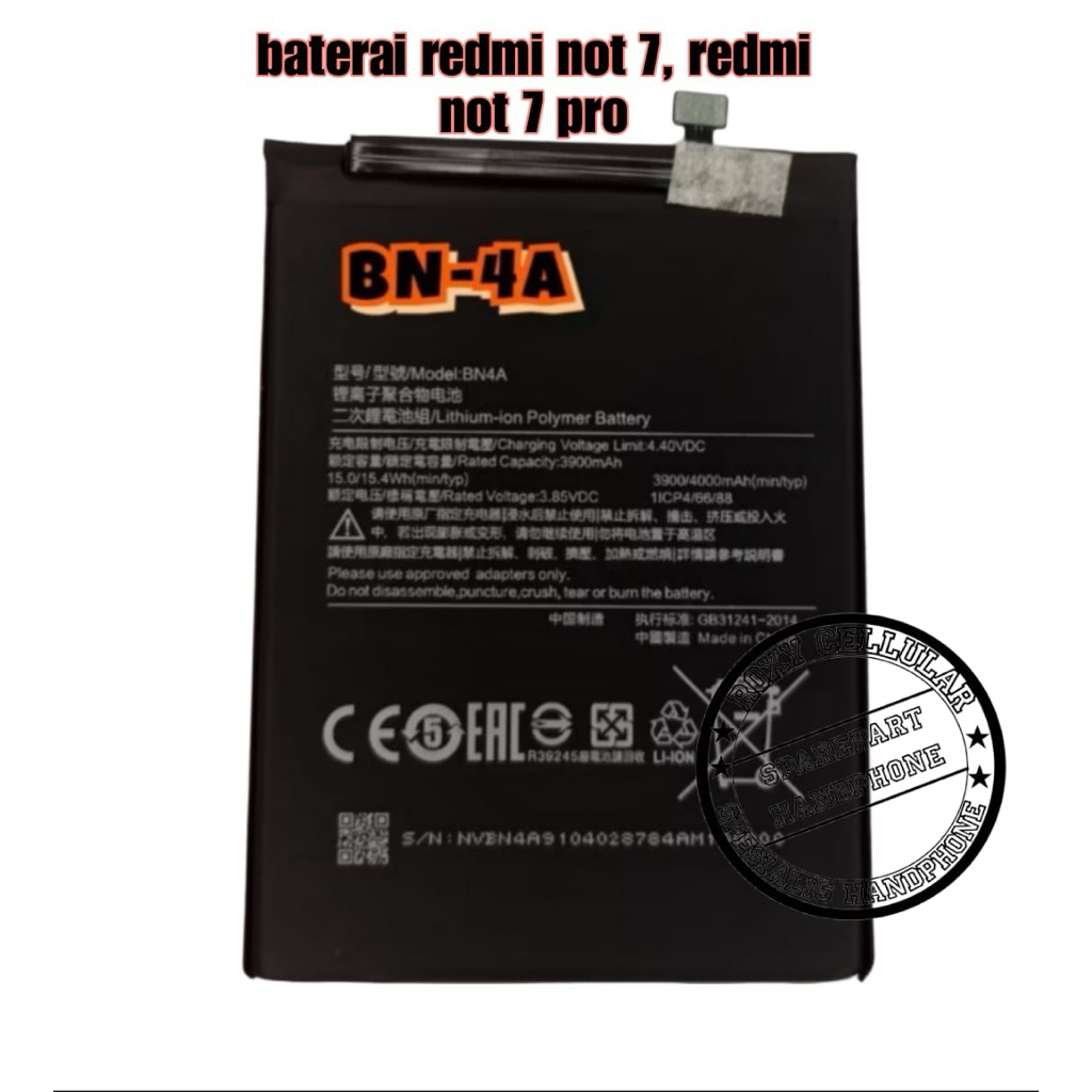 Baterai Batre Redmi Note 7, Redmi Note 7 Pro Super Power baterai